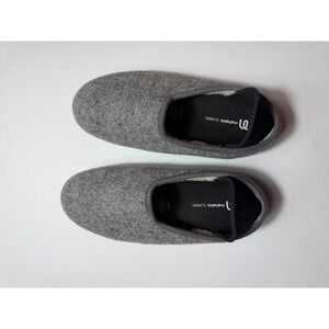 Mahabis Classic Grey Felt Slippers Neoprene Collapsible Heel EU 36 Womens 5.5-6